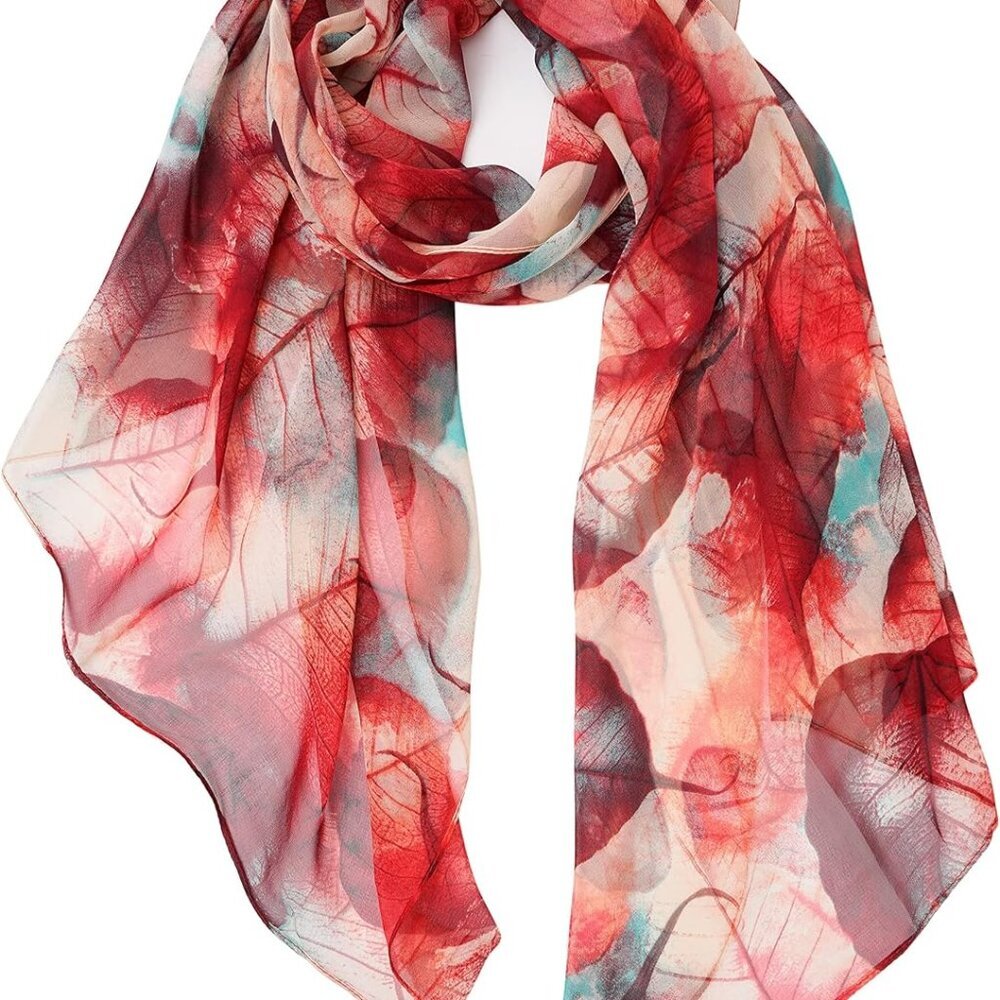 Ladies/Women's Lightweight Floral Print/Solid Color mixture Shawl Scarf For Spri